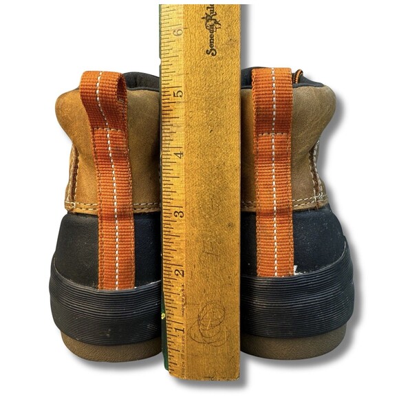 Clarks Gilby McKinley Duck Boots Waterproof Lace Up Women Size 8M Brown/Orange - Picture 8 of 12